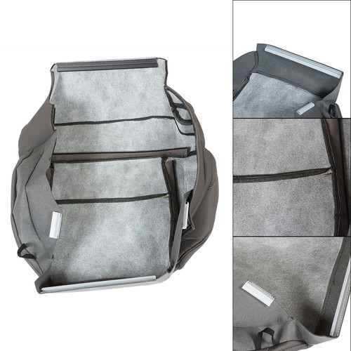 Cubierta de asiento de repuesto inferior de tela del lado del conductor gris apta para Ford F150 2004-2008 - Imagen 8 de 11