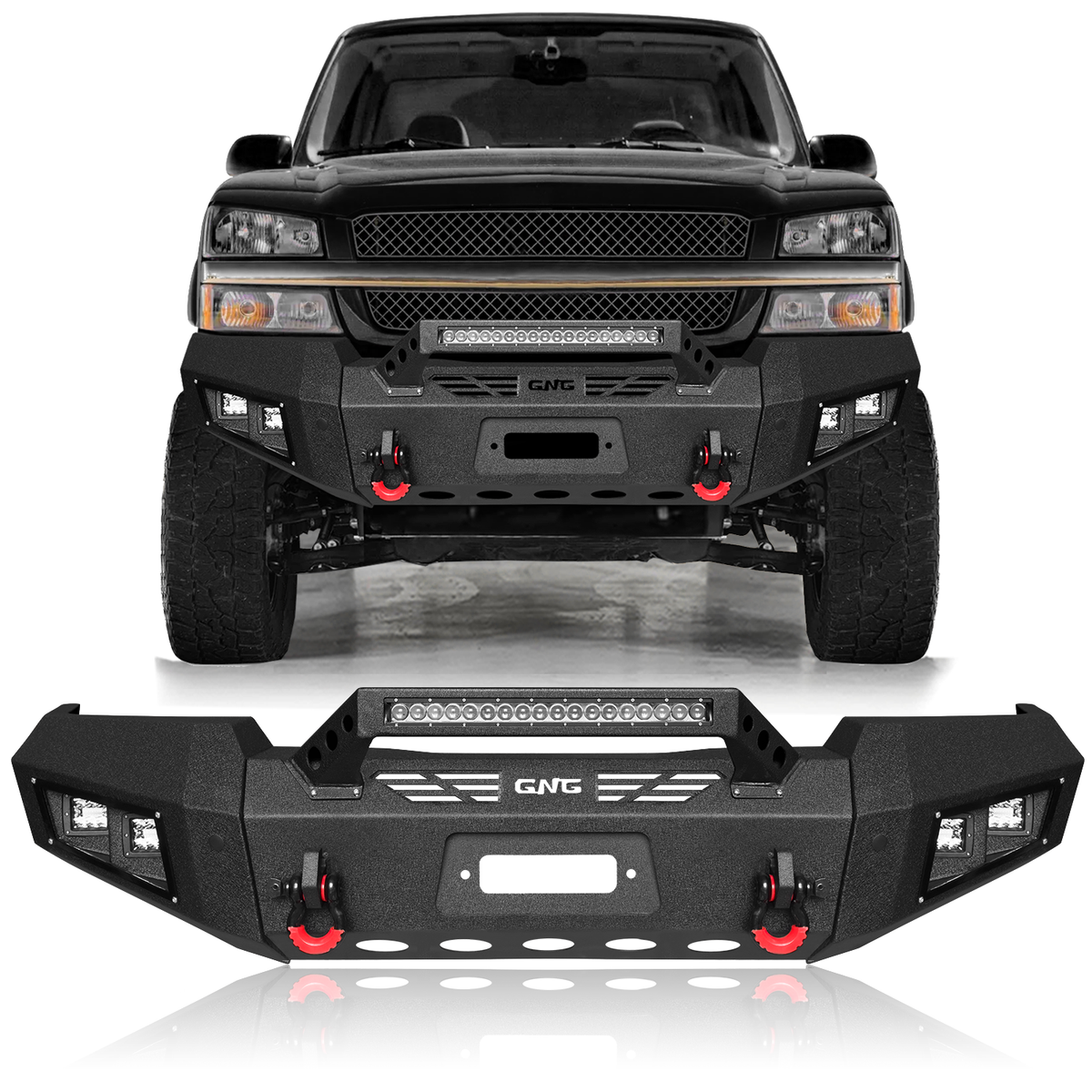 New Front/Rear Bumper For 2003-2006 Chevy Silverado 2500/3500 W