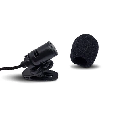 Lavalier Mikrofon für PC Laptop mit Clip 3,5mm Klinke Kragen Revers Plug & Play