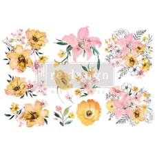 Watercolor Lush  Mini Decor Transfers  Redesign with Prima Furniture Transfer