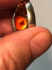 Huge Mandarin Garnet Power Ring Portuguese Round Cut 18K White Gold 9.44 Carats — photo 3