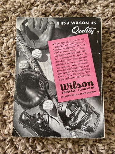 Offizieller Baseball-Leitfaden und Regelbuch von Leslie M. O'Connor Barnes & Co. 1945 - Bild 2 von 7