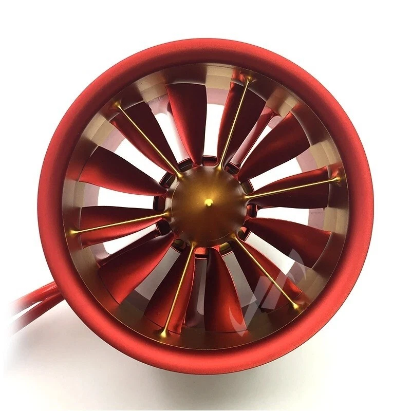 RC Air Plane Ducted Fan Aluminum 12 Blades 6S 12S 14S For EDF 7100W Motor Parts - Image 3 of 4