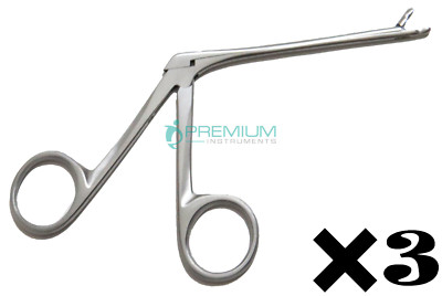 3× Ear Forceps Shaft 3.1'' Working End 3mm Alligator Surgical Instrument
