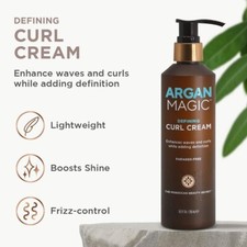 ARGAN MAGIC Defining Curl Cream-Enhances Waves and Curls While Adding Definition