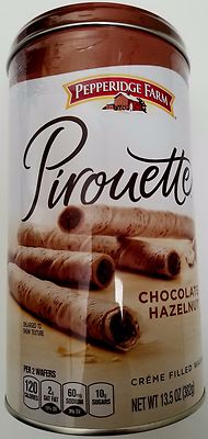 NEW Pepperidge Farm Pirouette Chocolate Hazelnut Creme Filled Wafers