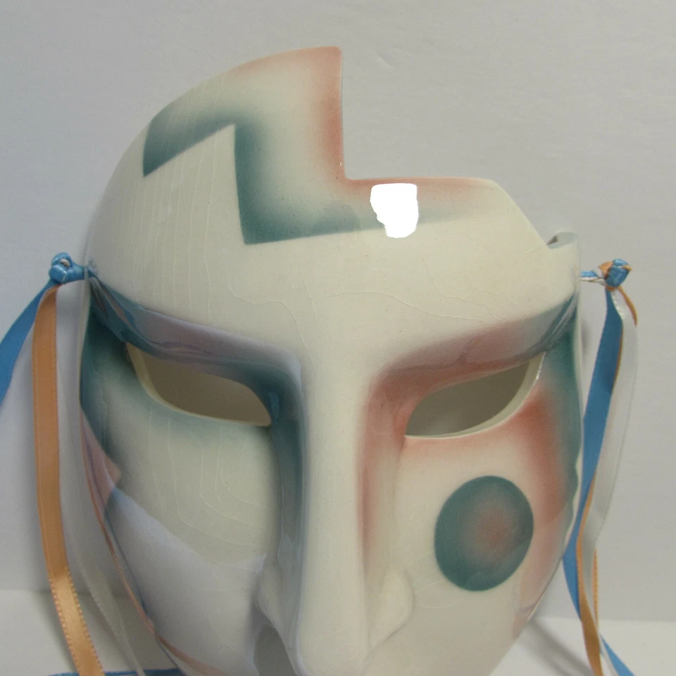 Máscara de pared decorativa de cerámica con influencia del suroeste 1992 arte en arcilla Foto 3 de 4