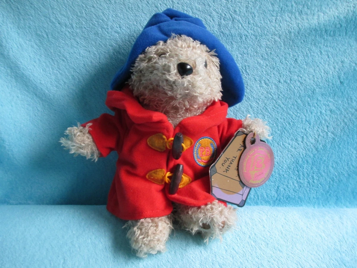 RARE Paddington Co Ltd. Red Coat Blue Hat Bear Soft Plush Toy Teddy P Co