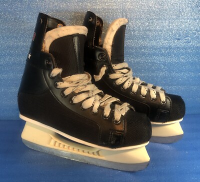 ICM Bauer Ice Hockey Skate Shoes Pro 500 Size 5 Preowned Condition