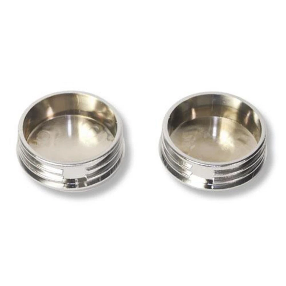 Smittybilt TA25-C 3" Chrome Tubular Bumper End Caps - Image 2 of 4