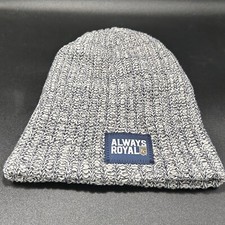 Kansas City Royals Beanie Men's One Size Always Royal White Knit 100% Cotton