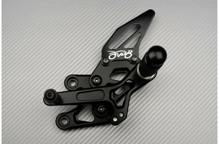 Commandes Reculées FZ8 Yamaha Repose Pied Ajustable Argent 2012 - 4
