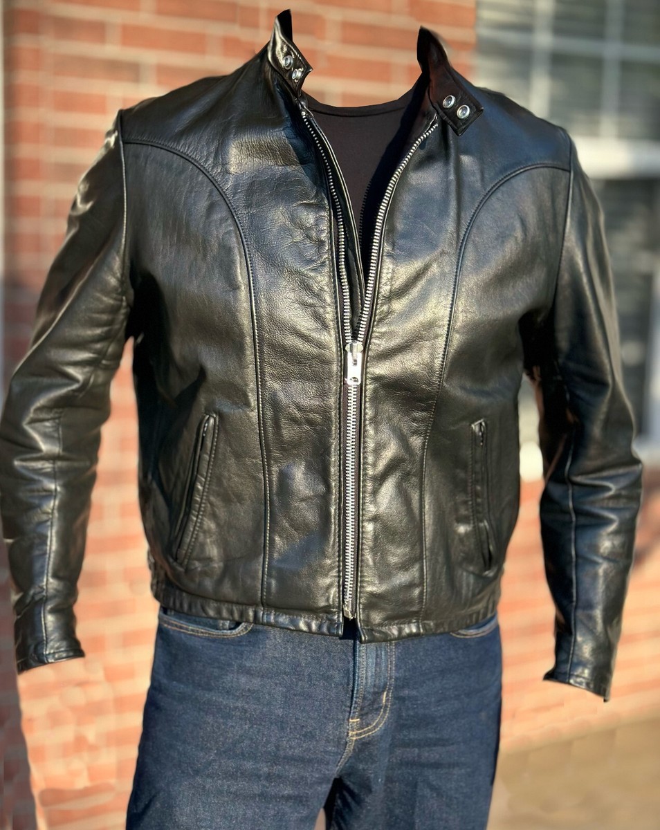 Beautiful, Rare Vintage Schott 656 Cafe Racer Jacket circa 1979