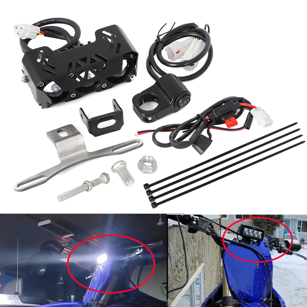LED Headlight Light Bar Kit For CRF110 KLX110 TTR110E