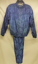VTG Head Tracksuit 2 Piece Windbreaker Blue Women s Size Large Preowned