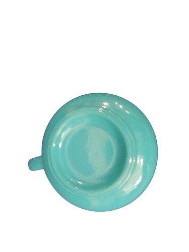 Hazel Atlas Moderntone Platetonite Little Hostess Aqua Plate Cup Saucer GUC - Picture 8 of 10