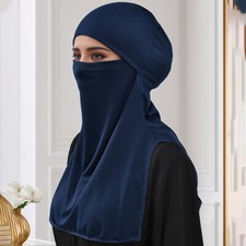 Women Muslim Hijab Amira Scarf Shawl Full Cover Islamic Prayer Burqa Head Wrap