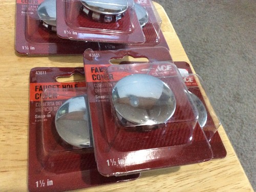 ACE 6 PK of Snap In Faucet Hole Covers Chrome 1.5" 43611 (New) - Picture 10 of 11