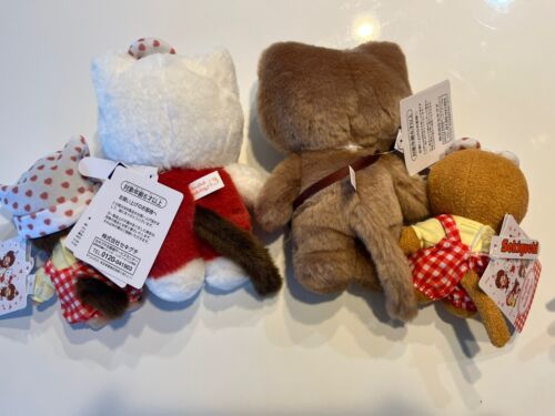 Monchichi x Hello Kitty collaboration Part 2 Plush Toy Set of 4 - Picture 2 of 10
