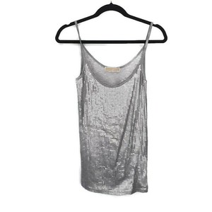 silver spaghetti strap top