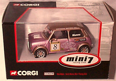 Mini 7 Racing club Sarah Munns CC82238 New Boxed Corgi 1-36 opening front doors