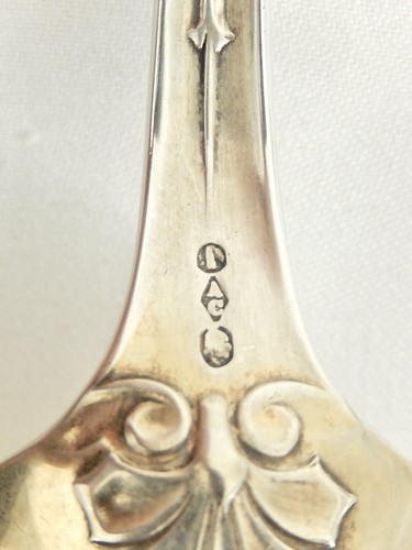 Albert Coles KENILWORTH Coin Silver Large Platter Spoon. 12 9/16". S-204 - Foto 15 di 15
