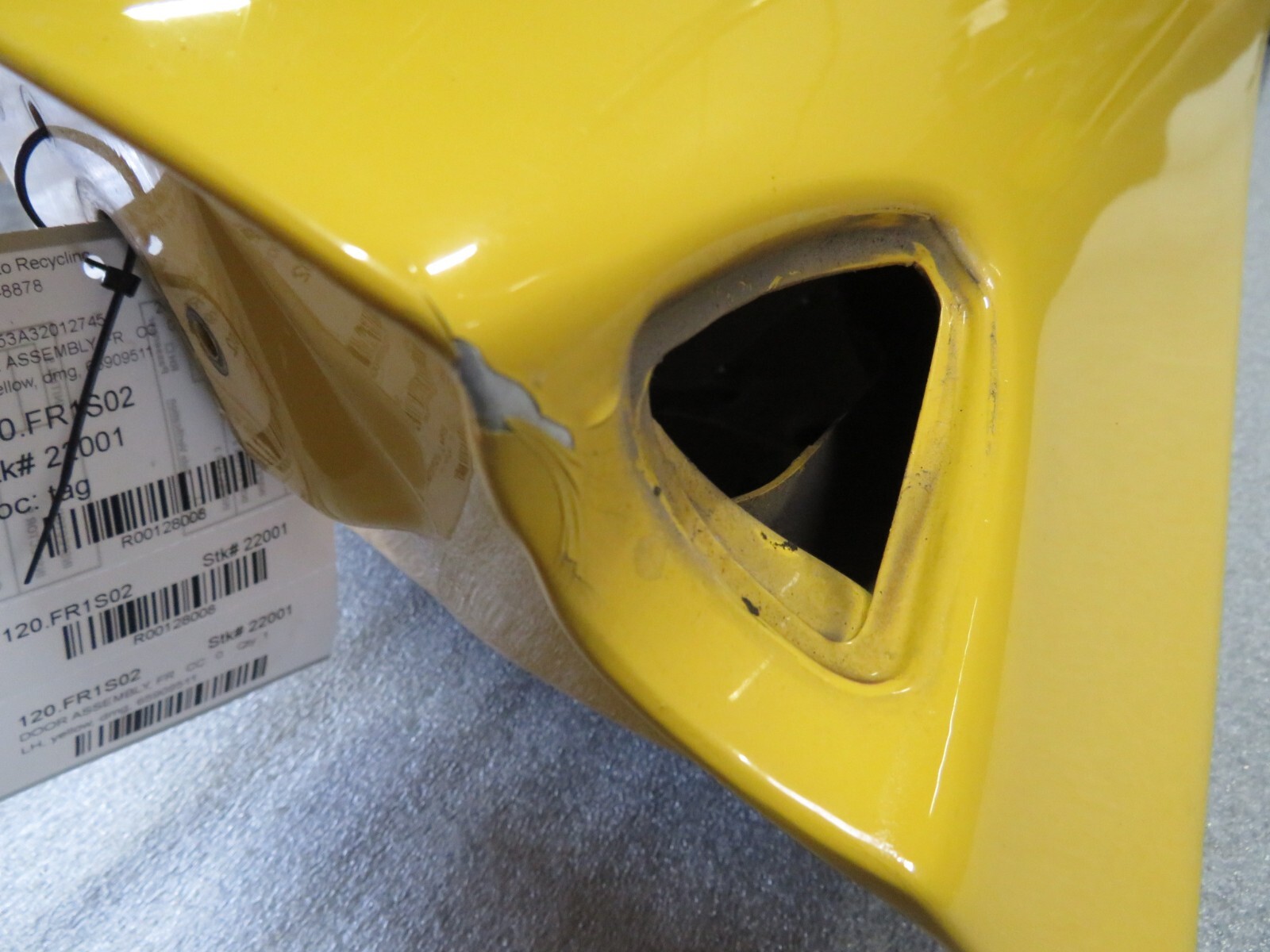 Ferrari 360, Spider, LH, Left, Front Door Shell, Dmg, Used, P/N 65909511