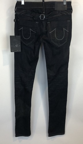 True Religion Damengröße 24 Jude schwarz Skinny Schnalle Jeans neu mit Etikett $ 228 - Bild 1 von 8
