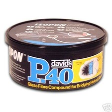 Isopon P40 fibre glass by Davids 250ml car/van repair