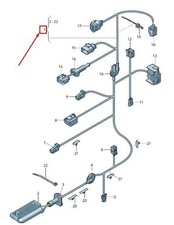 AUDI RS7 SPORTBACK 4G REAR DOOR WIRING HARNESS 4G8971687BH NEW GENUINE