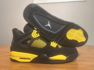 Size 14 - Jordan 4 Retro Mid Thunder VNDS Try On with Box