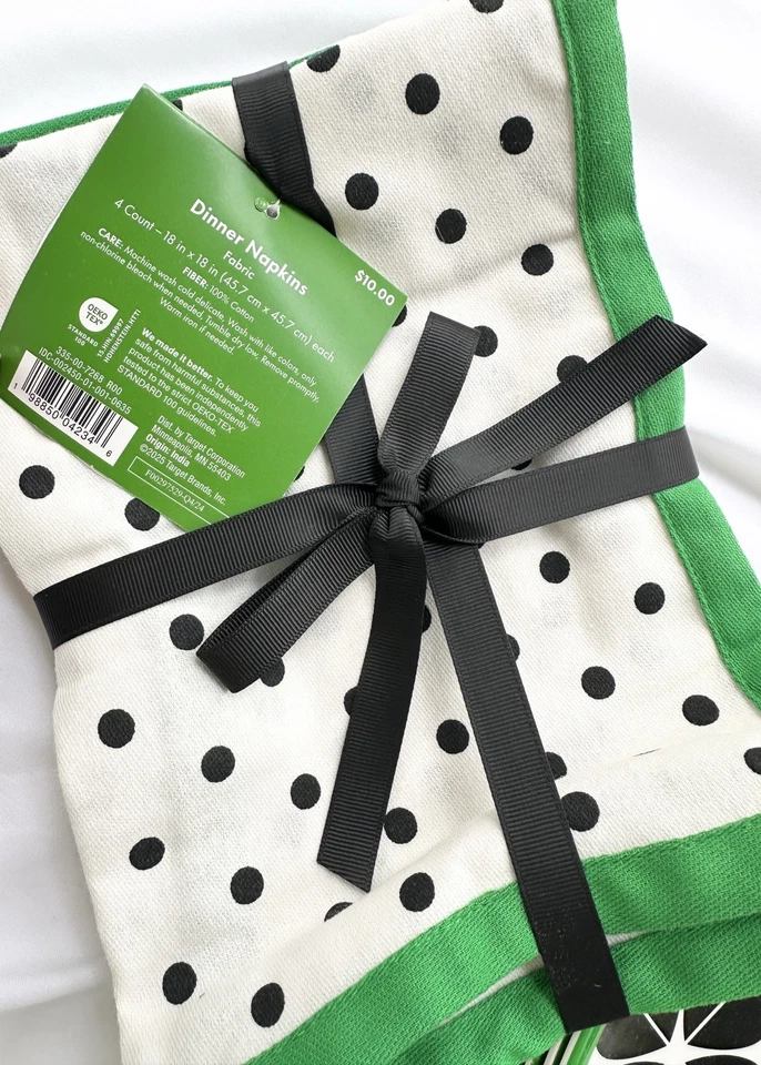 kate spade X Target 4 Dinner 4 Salad Melamine Plates 4 Napkins 1 Tablecloth - Image 4 of 4