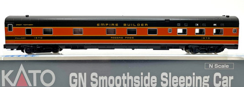 N KATO 156-0703 SMOOTHSIDE SCHLAFWAGEN GREAT NORTHERN GN # 1370 ROGERS PASS | Zustand: New