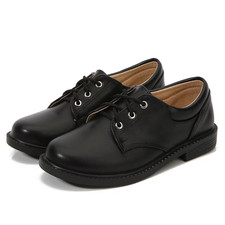 Black Lace-Up Dress Shoe Boys Uniform