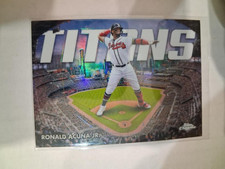Ronald Acuna Jr. 2023 Topps Chrome Titans Insert #CT-5 Atlanta Braves
