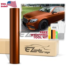 *Satin Chrome Bronze Matte Metallic Vinyl Car Wrap Sticker Decal Air Release