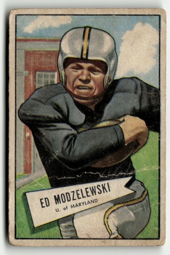 Ed Modzelewski #8 1952 Bowman Small card