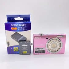 Nikon COOLPIX S570 Pink 12.0MP 5x optical zoom Compact Digital Tested From Japan