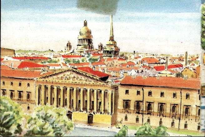 Figurina Tutta Europa La Folgore 1965 Rec. # 253 Leningrado Palazzo Ammiragliato