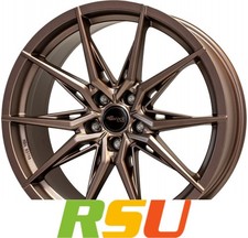 Brock B42 bronze-copper matt-lackiert 8x18" ET35 LK5 100 ML 63.4 Alufelgen 18...