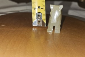 Small Carved Stone Donkey/Mule Animal Figurine Miniature 