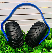 Monster Truck Crush Tire Child Kids Ear Muffs Headphones Hearing Protection Blue