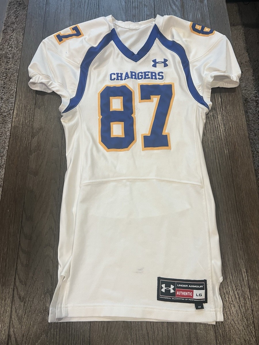 Mens Under Armour San Diego Chargers Football Jersey Blue White