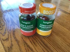 Fungies Lions Mane Mushroom And Fungies Cordyceps Mushroom 30 Count Each NEW!