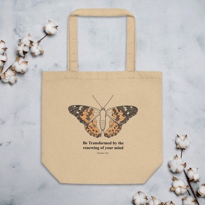 Romans 12:2, ''be transformed by the renewing of your mind'' Eco Tote Bag