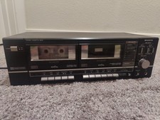Vintage Sanyo RD W660 Double Stereo Cassette Deck Tested, Works