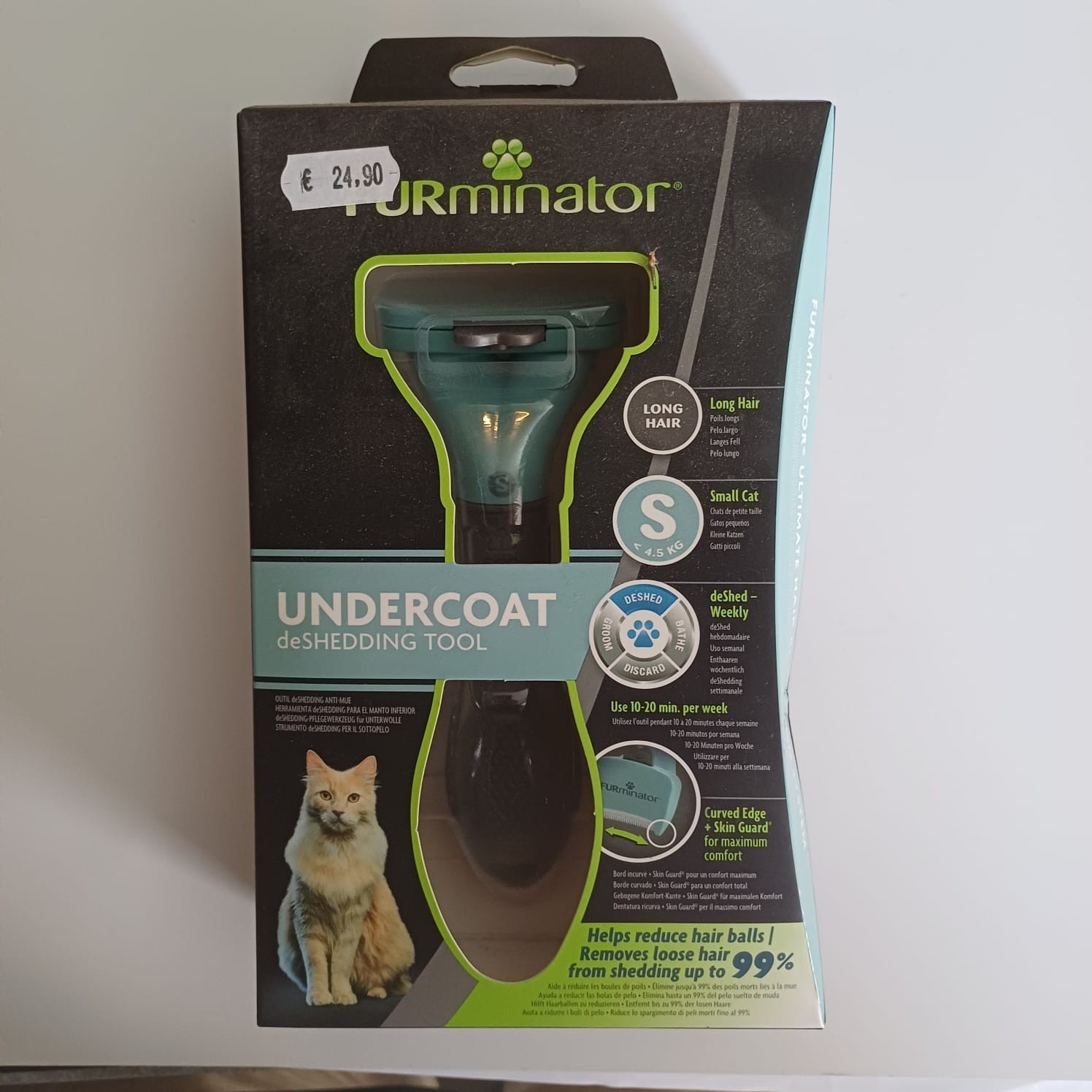 Furminator per gatto pelo LUNGO taglia S spazzola pelo
