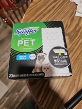 Swiffer Sweeper Pet Heavy Duty Dry Cloth Refills 20 Dry Sweeping Cloth.
