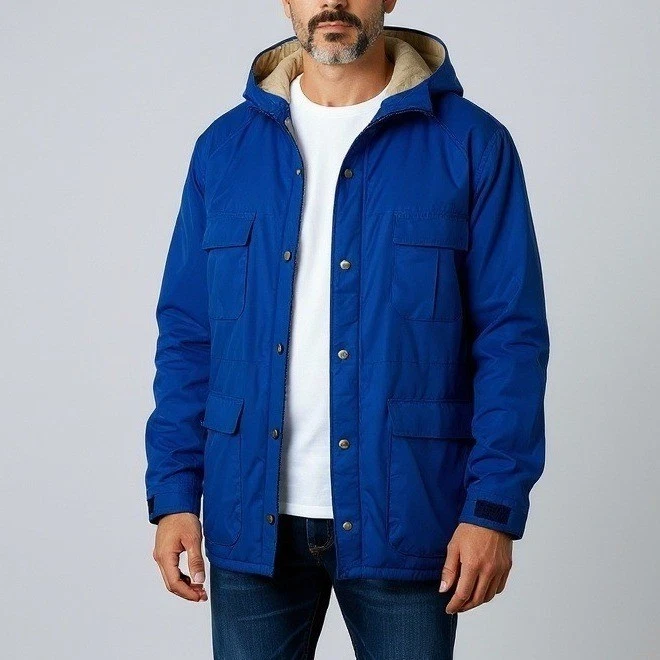 Vintage L.L.Bean Parka Men Large Blue Hooded Winter Jacket Waterproof Gorpcore
Opens in a new window