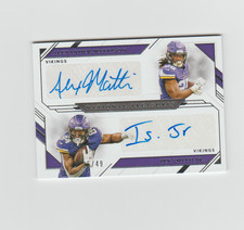 2019 National Treasures Alexander Mattison Irv Smith Jr Dual Auto #Rds-Sm /49